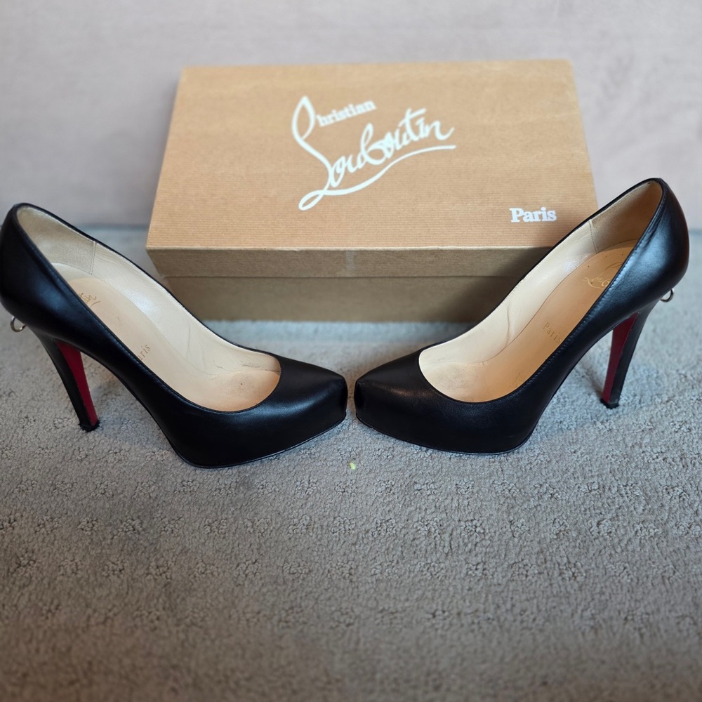 Christian Louboutin Black and Red Heels